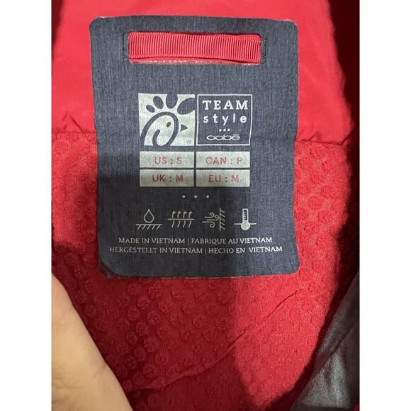 Chick-Fil-A Oobe Small Soft Shell Full Zip Jacket Navy Blue Employee Uniform - Picture 4 of 7